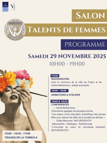 Assister à la conférence sur l’immunité et le microbiote intestinal avec Estée Biancone au Salon Talents de Femmes à Fréjus 2025